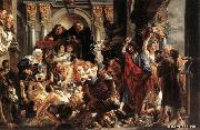 JORDAENS, Jacob Christ Driving the Merchants from the Temple china oil painting artist